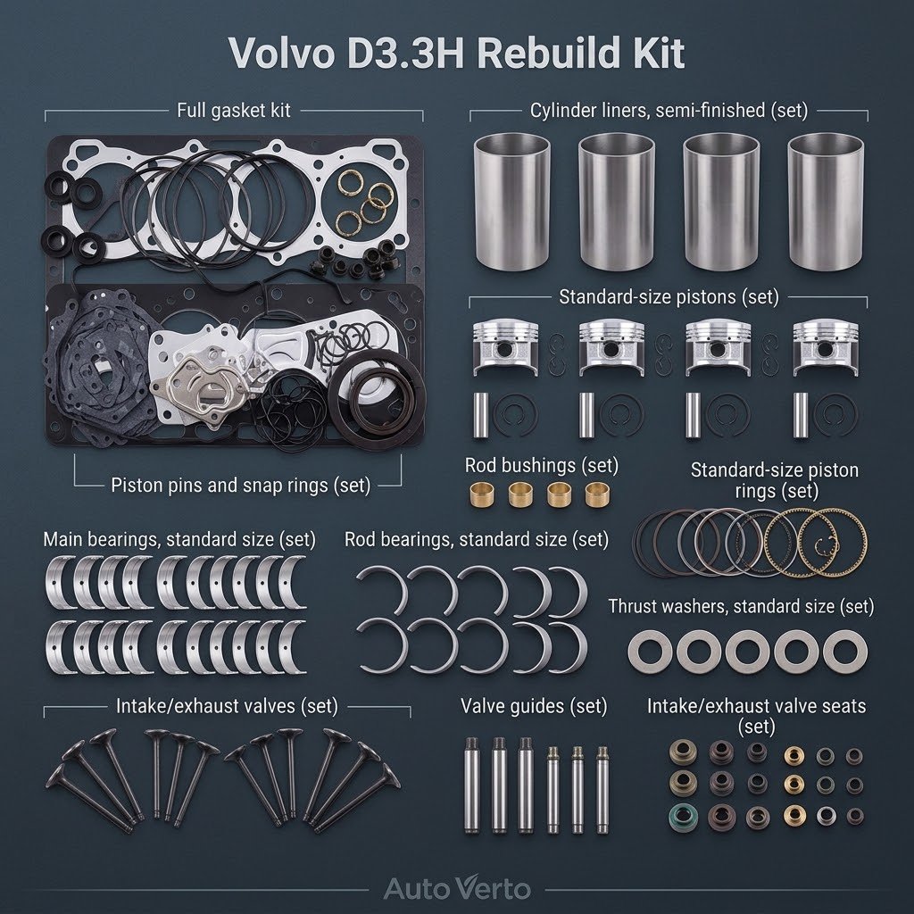 Volvo D3.3H Rebuild Kit