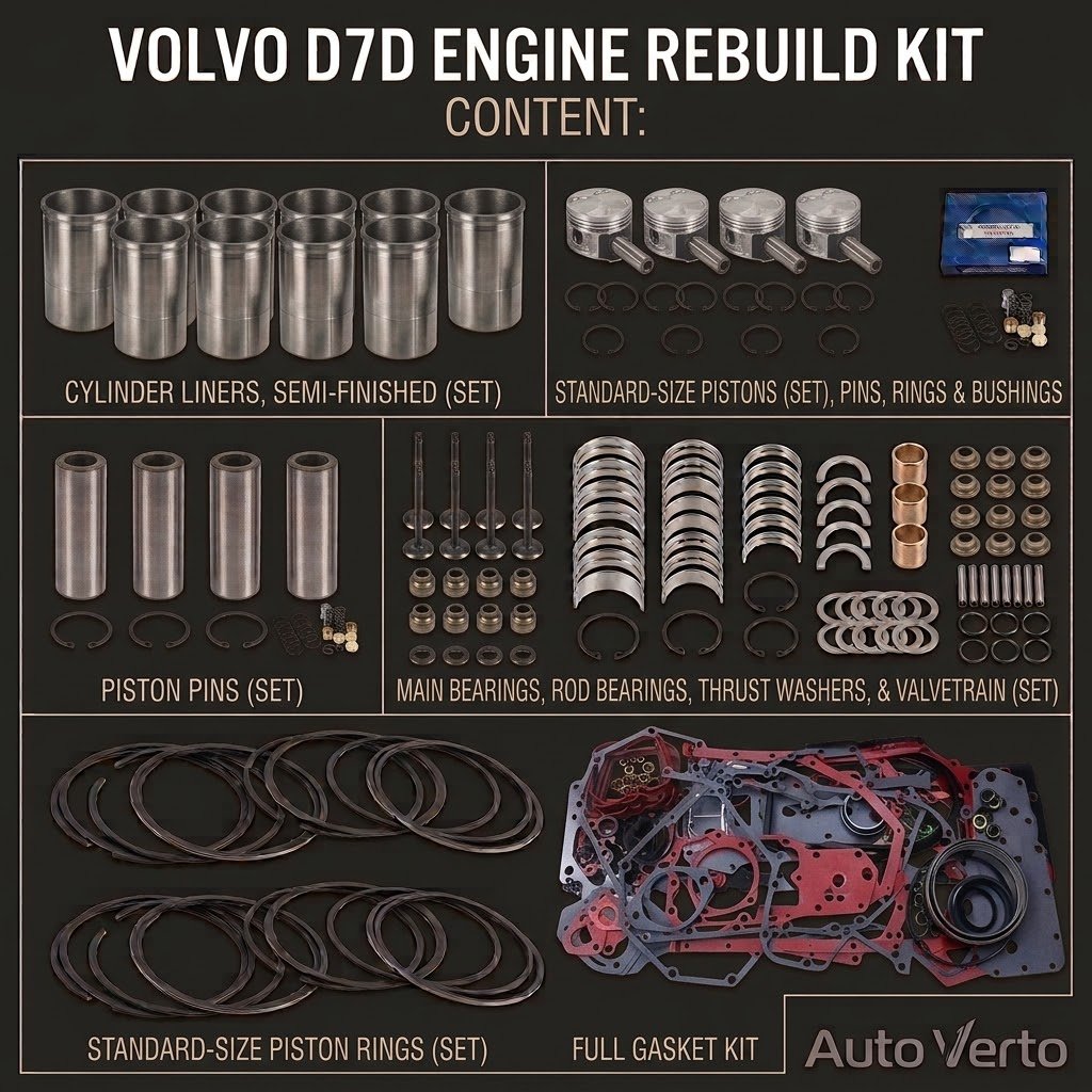 Volvo D7D Engine Rebuild Kit
